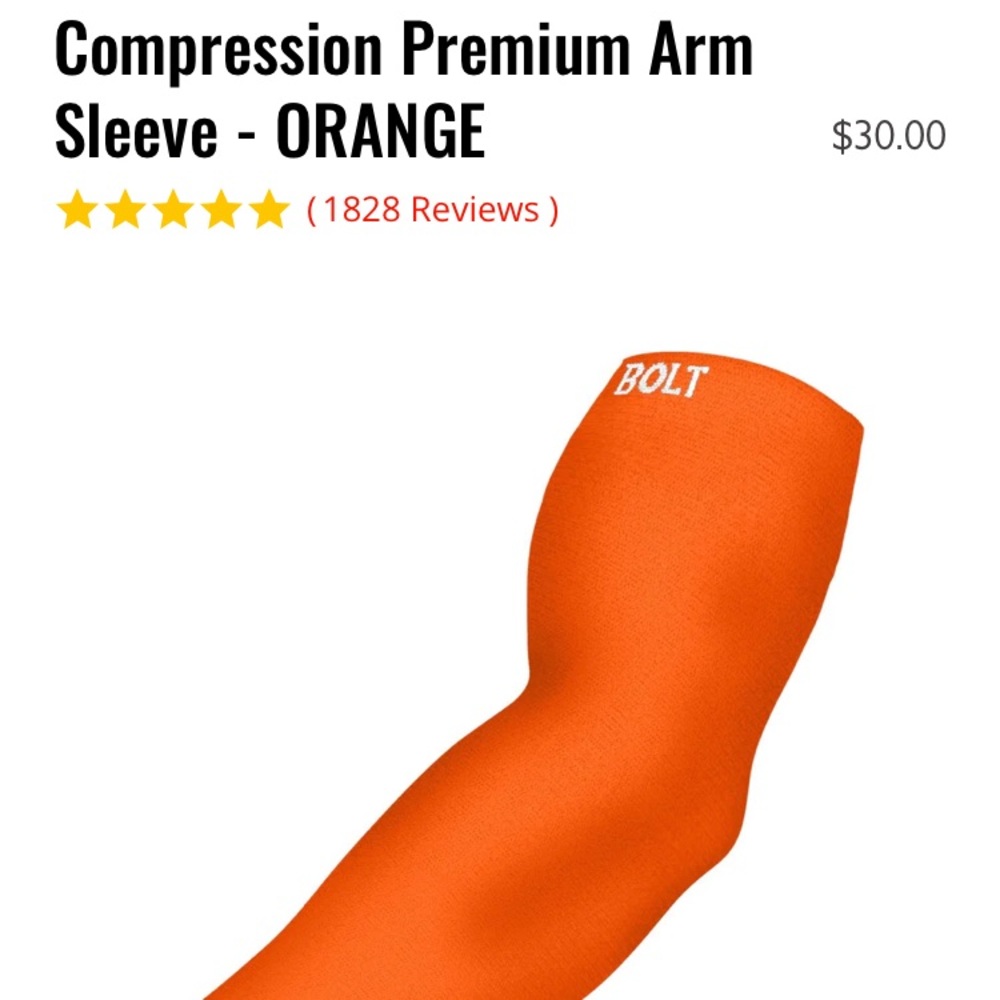 Bruce Bolt youth compression arm sleeve